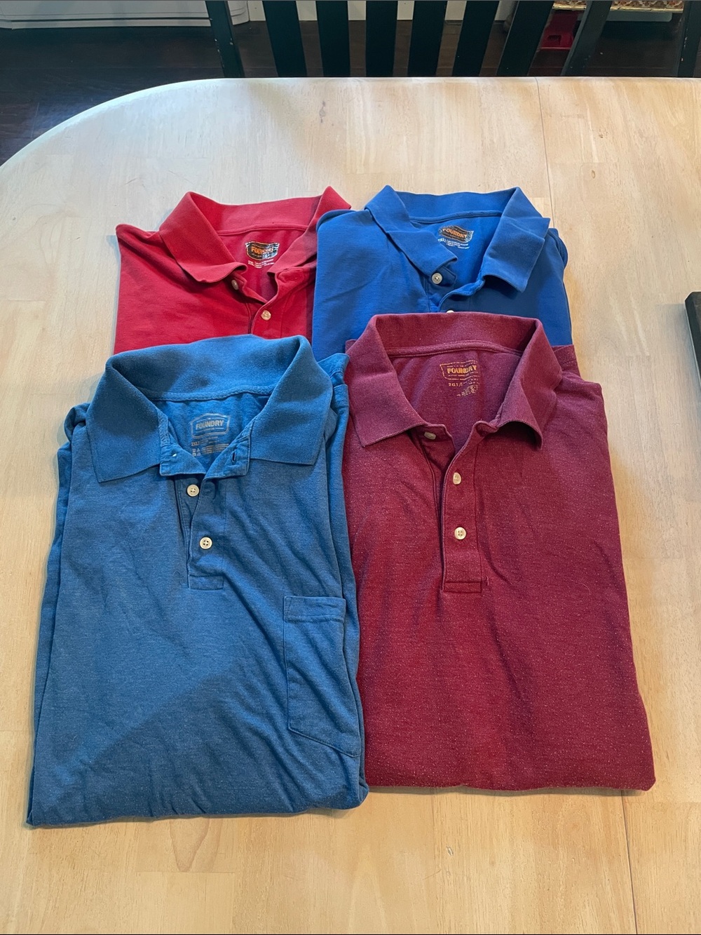 The Foundry men’s polo shirts